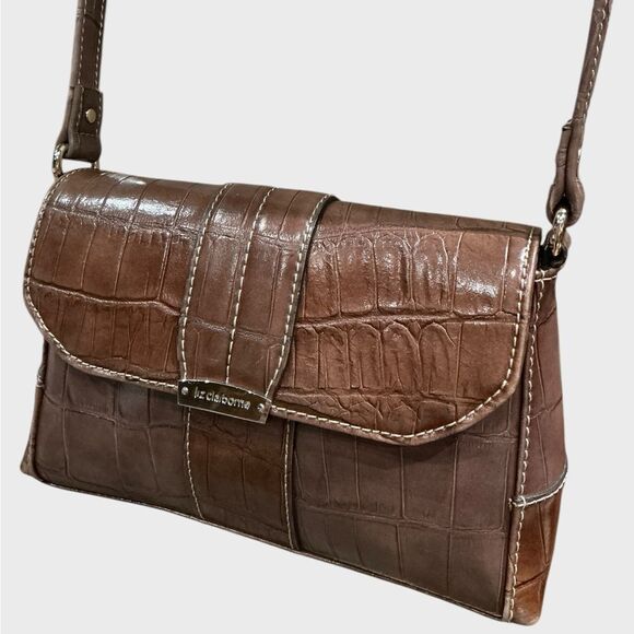 Liz Claiborne Vintage Crossbody Vegan Leather - Picture 2 of 12